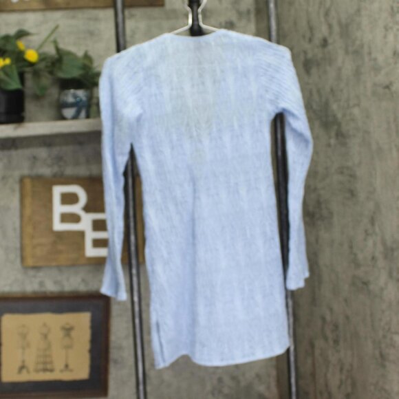 Peixoto Womens Angie Cover Up Tunic 45006 Cloud Blue Weave S - Picture 2 of 5